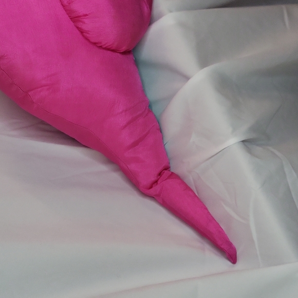 Hot Pink dinosaur nylon plush vintage 1990s international silver Loose Thread - Picture 9 of 17